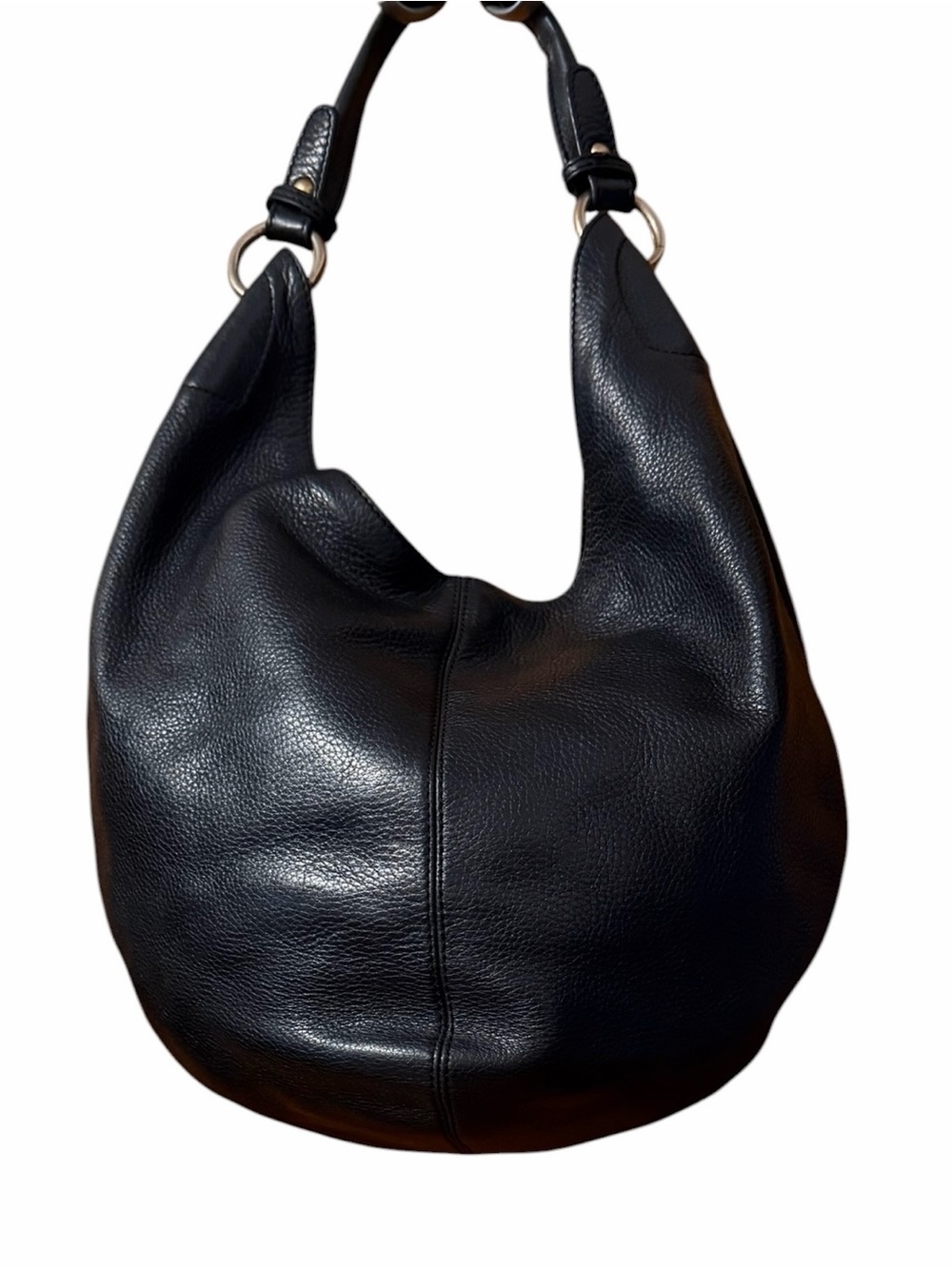 HOBO Black Pebbled Leather Hobo Bag